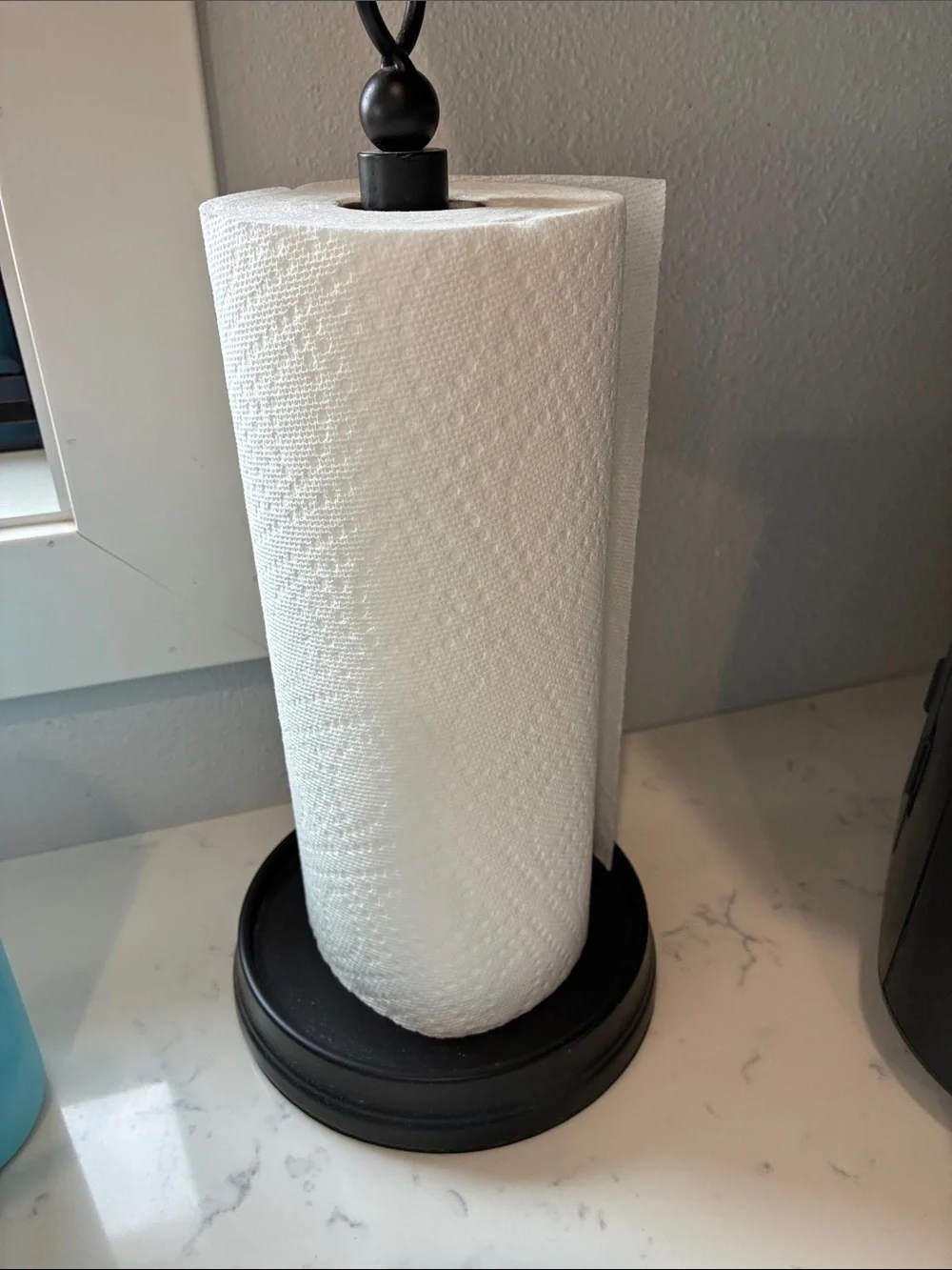 Paper Towel Holder with White Roll - Unbranded
